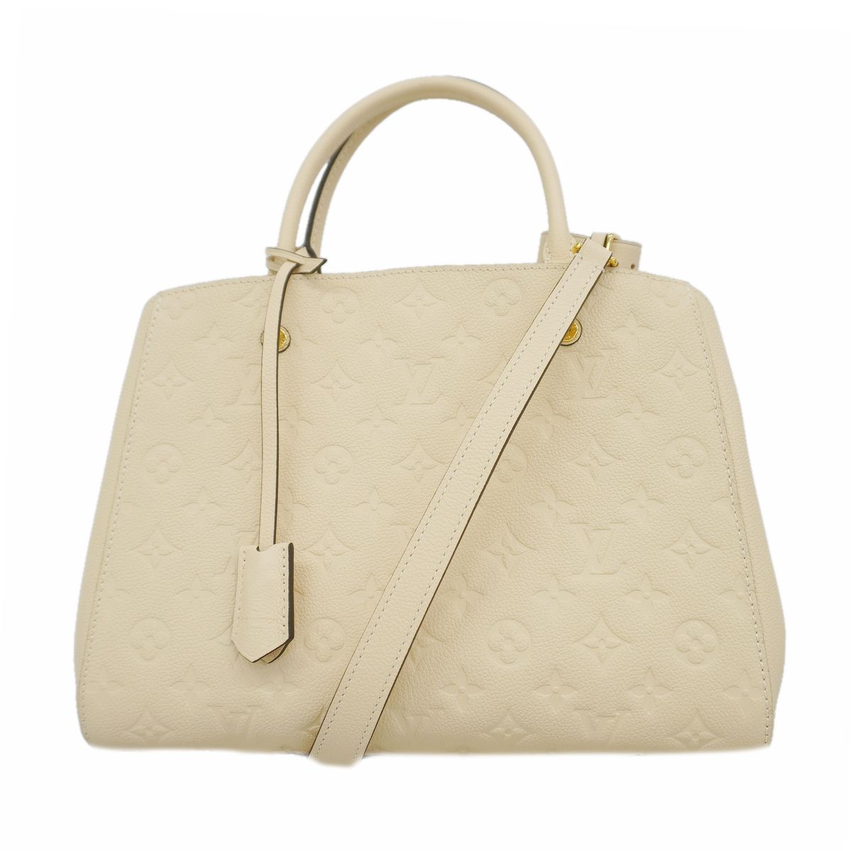 Louis Vuitton Handbag Monogram Empreinte Montaigne MM Ivoire 2-Way Bag