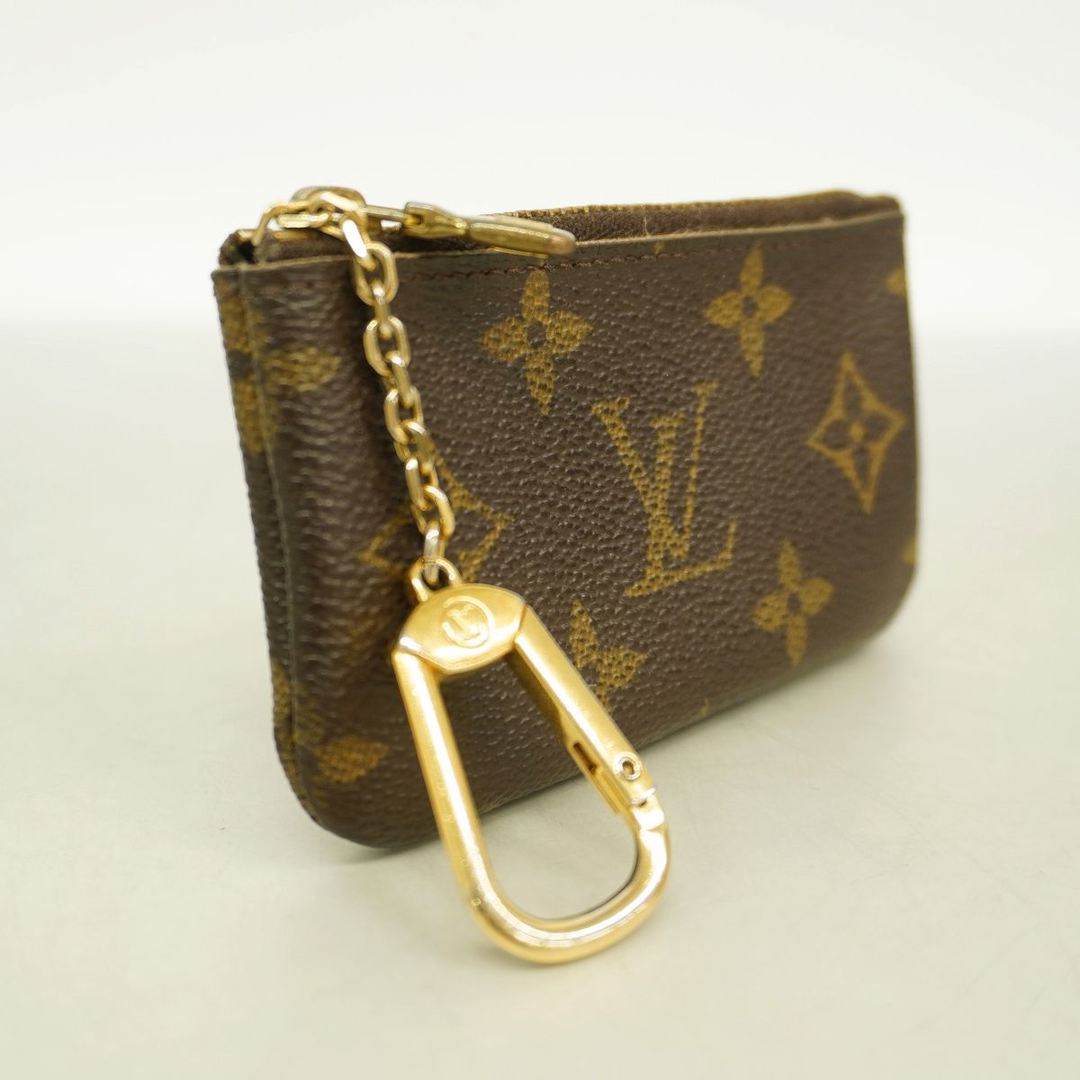 Louis Vuitton Coin Purse Monogram Pochette Cles Brown — view 2