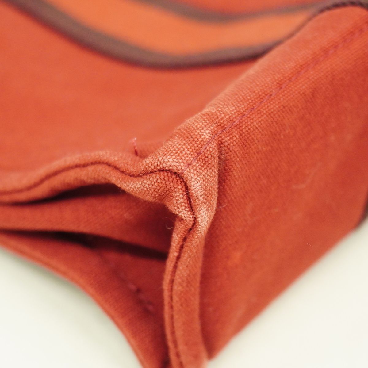 Hermes Handbag Fourre Tout PM Canvas Bordeaux Silver — view 6