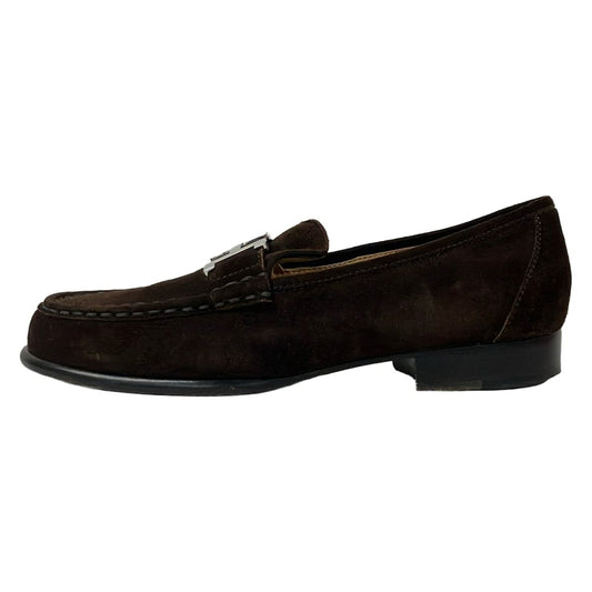 Hermes Loafers Dark Brown