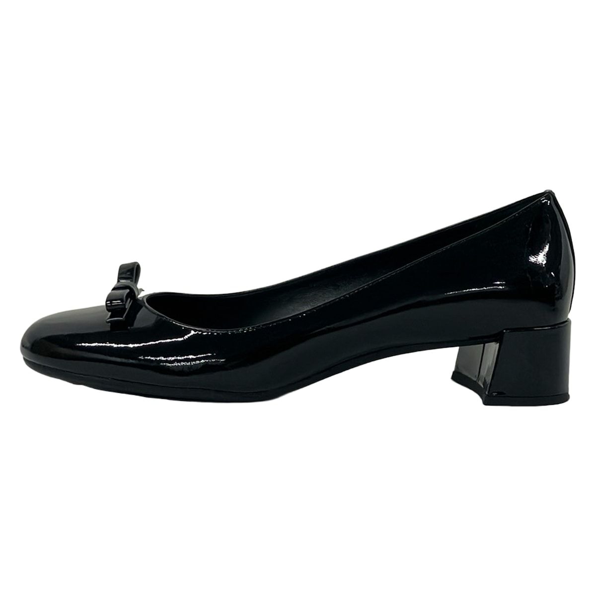 Prada Pumps Black Ribbon Leather Heels