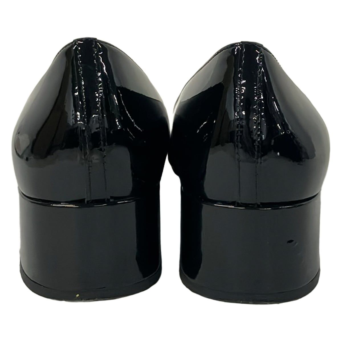 Prada Pumps Black Ribbon Leather Heels — view 3
