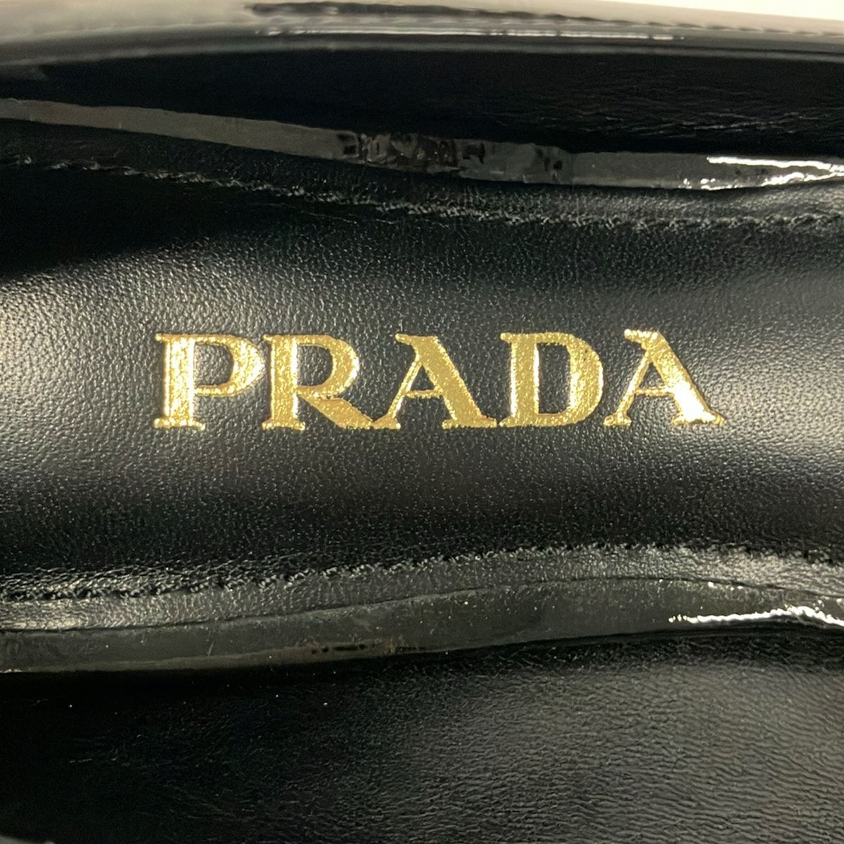 Prada Pumps Black Ribbon Leather Heels — view 5
