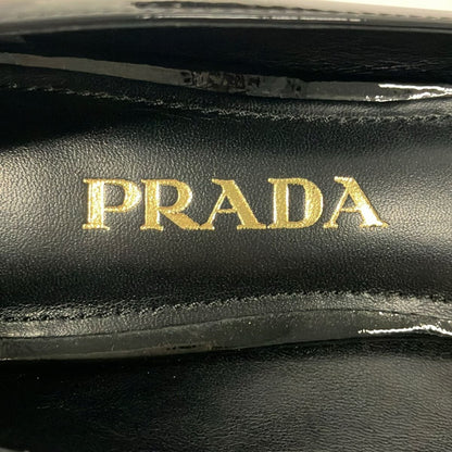 Prada Pumps Black Ribbon Leather Heels — view 5