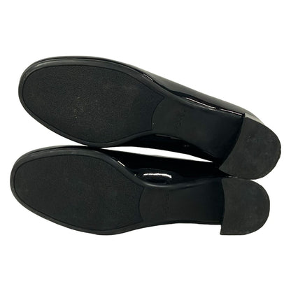 Prada Pumps Black Ribbon Leather Heels — view 4