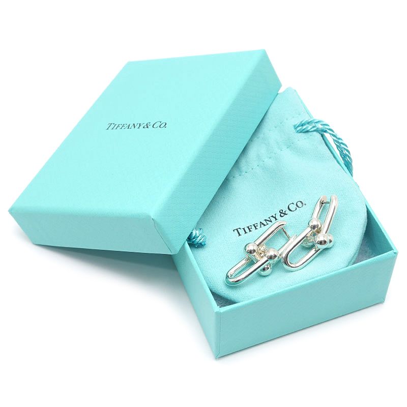 Tiffany & Co HardWear Large Link Earrings Silver — view 6