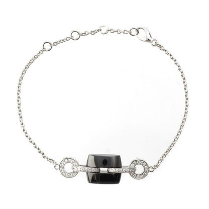 Chanel Ultra Diamond Ceramic Bracelet 18K White Gold Black