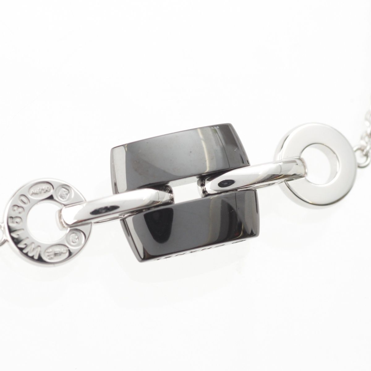 Chanel Ultra Diamond Ceramic Bracelet 18K White Gold Black — view 4
