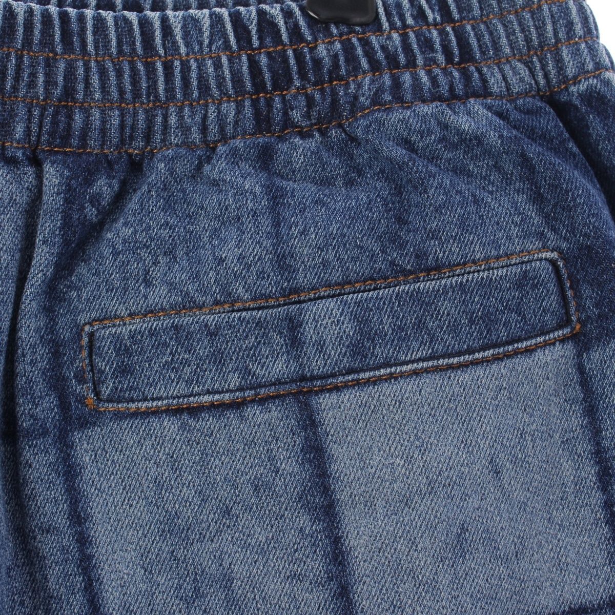 Louis Vuitton Monogram Laser Signature Patchwork Denim Shorts Blue 30 — view 6