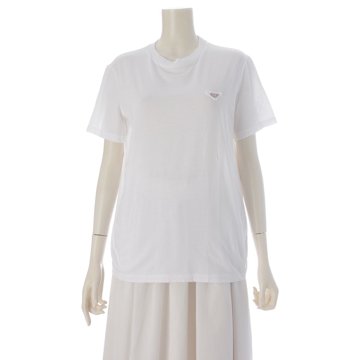 Prada Cotton Short Sleeve T-Shirt White