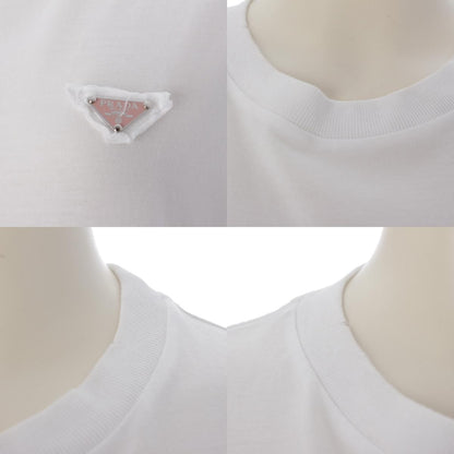 Prada Cotton Short Sleeve T-Shirt White — view 8