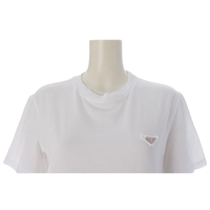 Prada Cotton Short Sleeve T-Shirt White — view 5