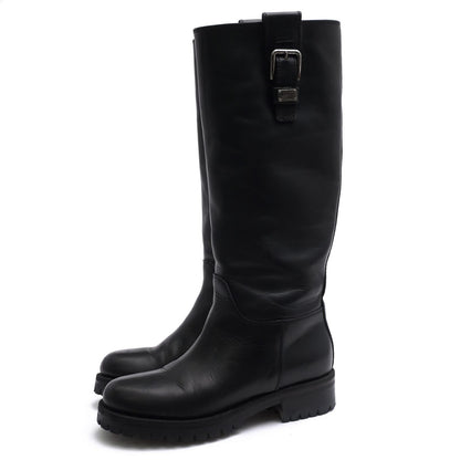 Dolce & Gabbana Engineer Boots Shoes Leather Black Long