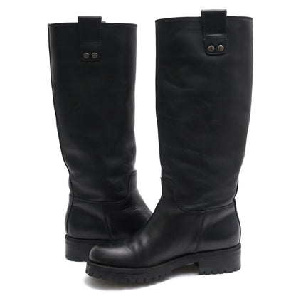 Dolce & Gabbana Engineer Boots Shoes Leather Black Long — view 3