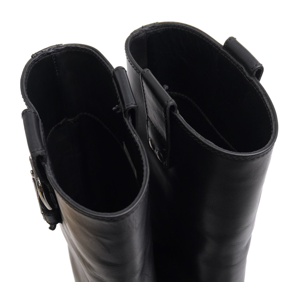 Dolce & Gabbana Engineer Boots Shoes Leather Black Long — view 5
