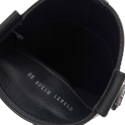 Dolce & Gabbana Engineer Boots Shoes Leather Black Long — view 7