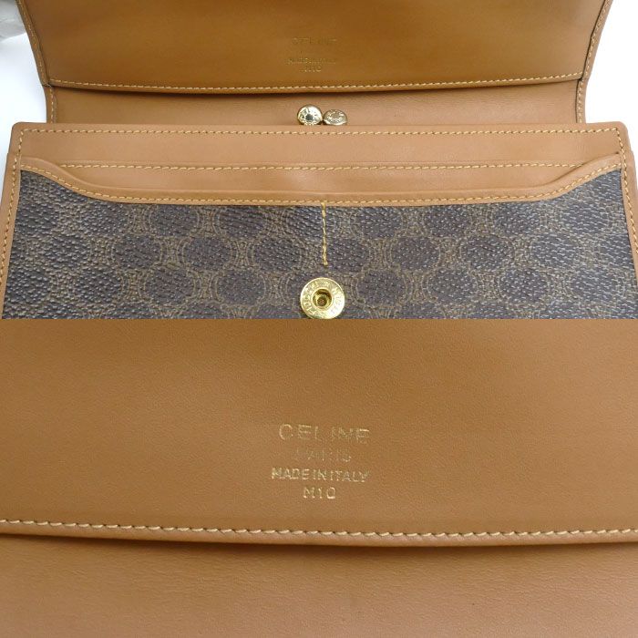 Celine Macadam Pattern Kiss Lock Wallet — view 5