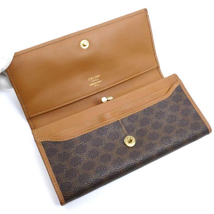 Celine Macadam Pattern Kiss Lock Wallet — view 4