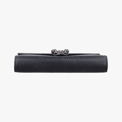 Gucci Dionysus Black Leather Shoulder Bag — view 3