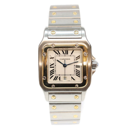 Cartier Santos Galbee LM Ivory Dial Date SS Watch — view 2