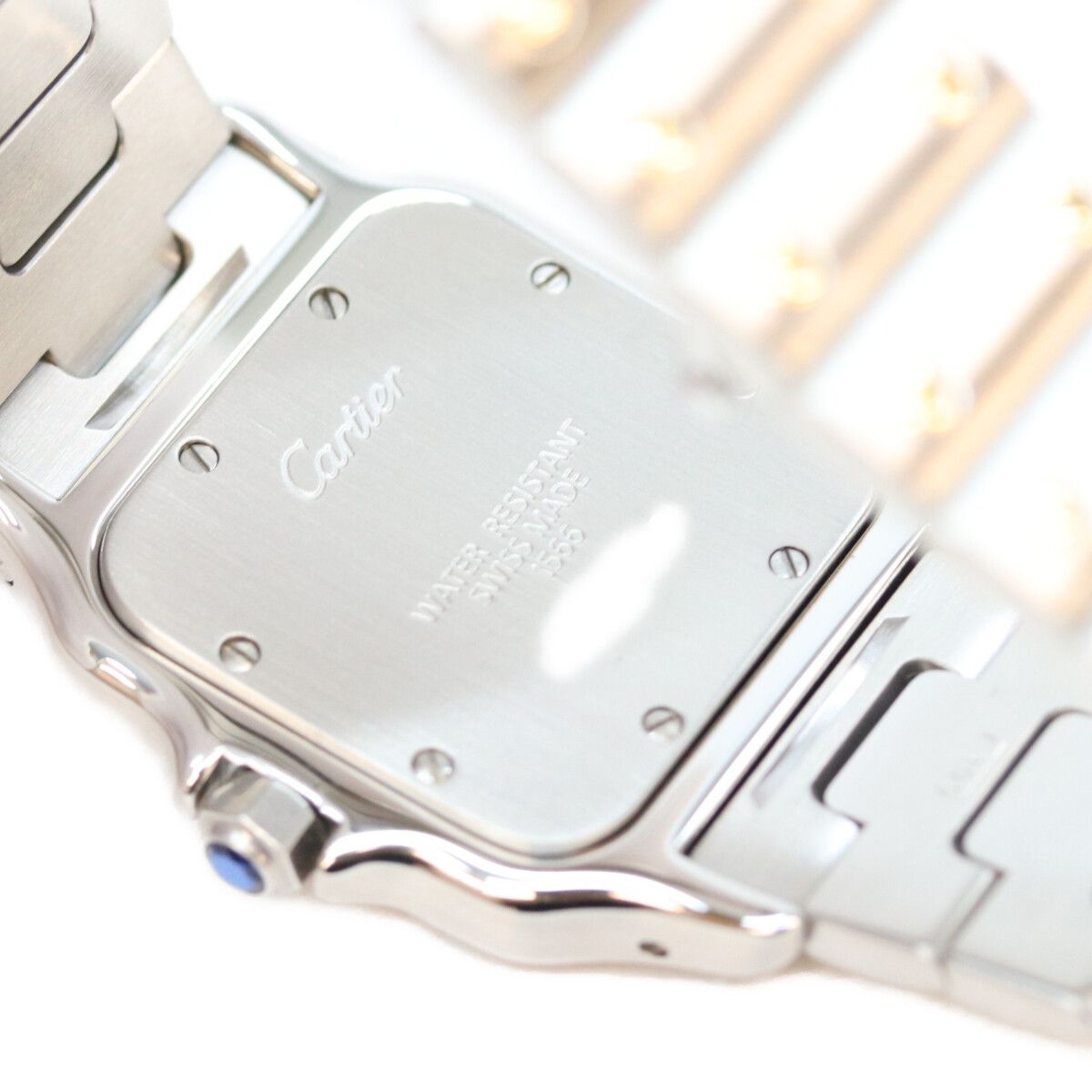 Cartier Santos Galbee LM Ivory Dial Date SS Watch — view 7