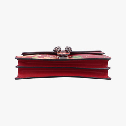 Gucci Dionysus Red Multicolor Leather Shoulder Bag — view 3
