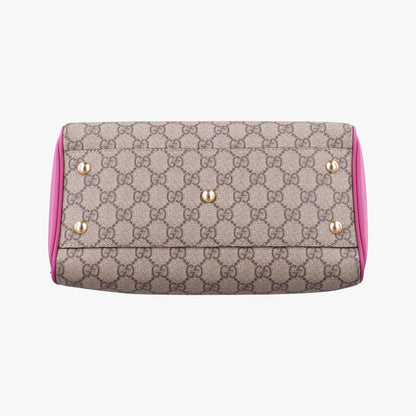 Gucci GG Supreme Beige Red Pink Leather — view 3