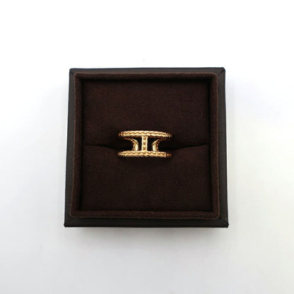 Hermes Chaine D'ancre Danae Ring Small 52 18k Yellow Gold — view 8