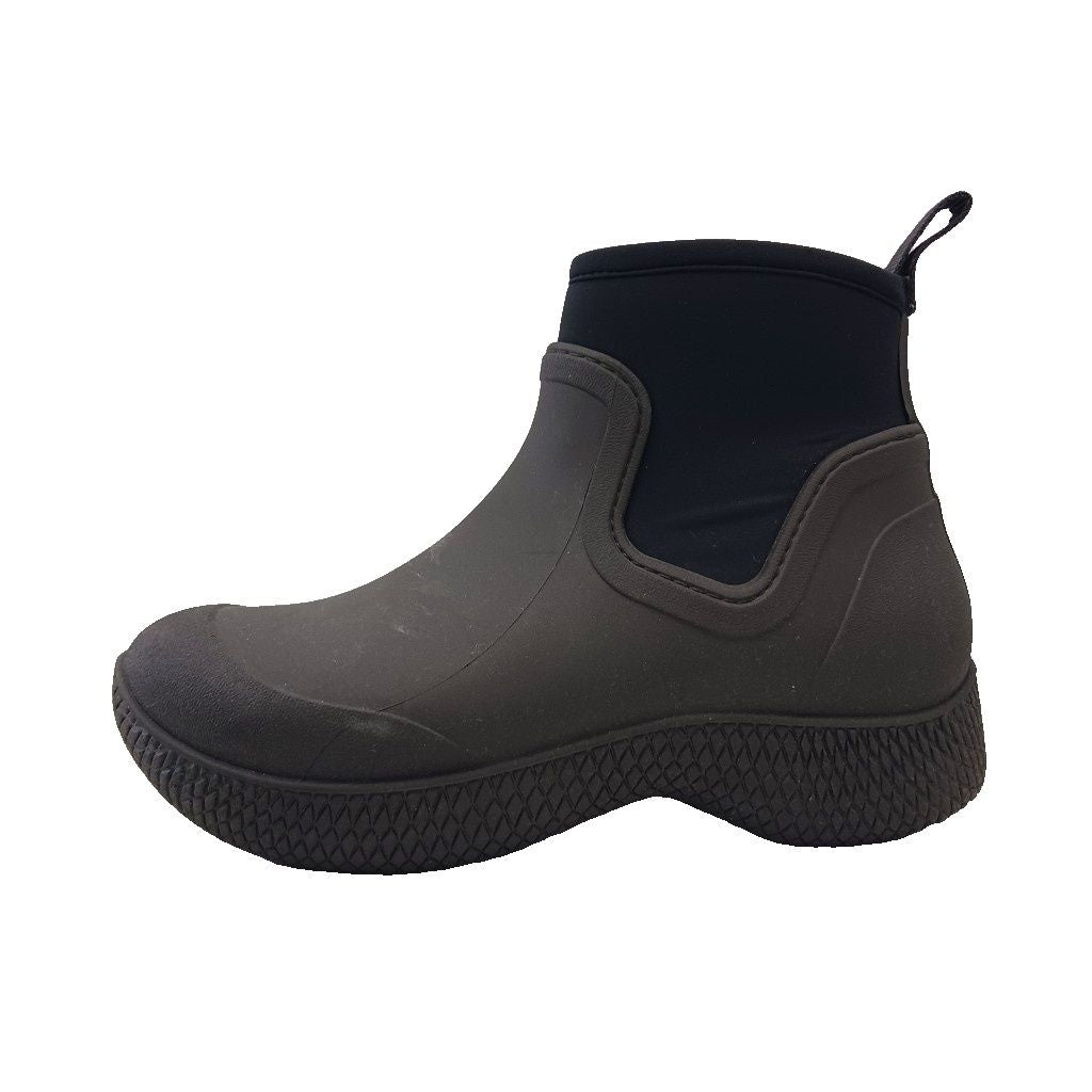Celine Side Gore Rain Boots Shoes Short Black