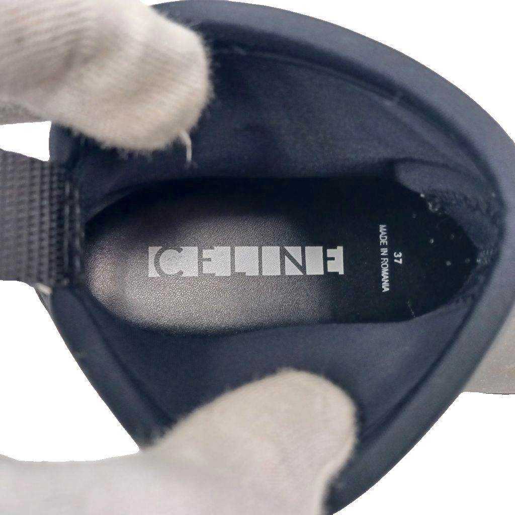 Celine Side Gore Rain Boots Shoes Short Black — view 4