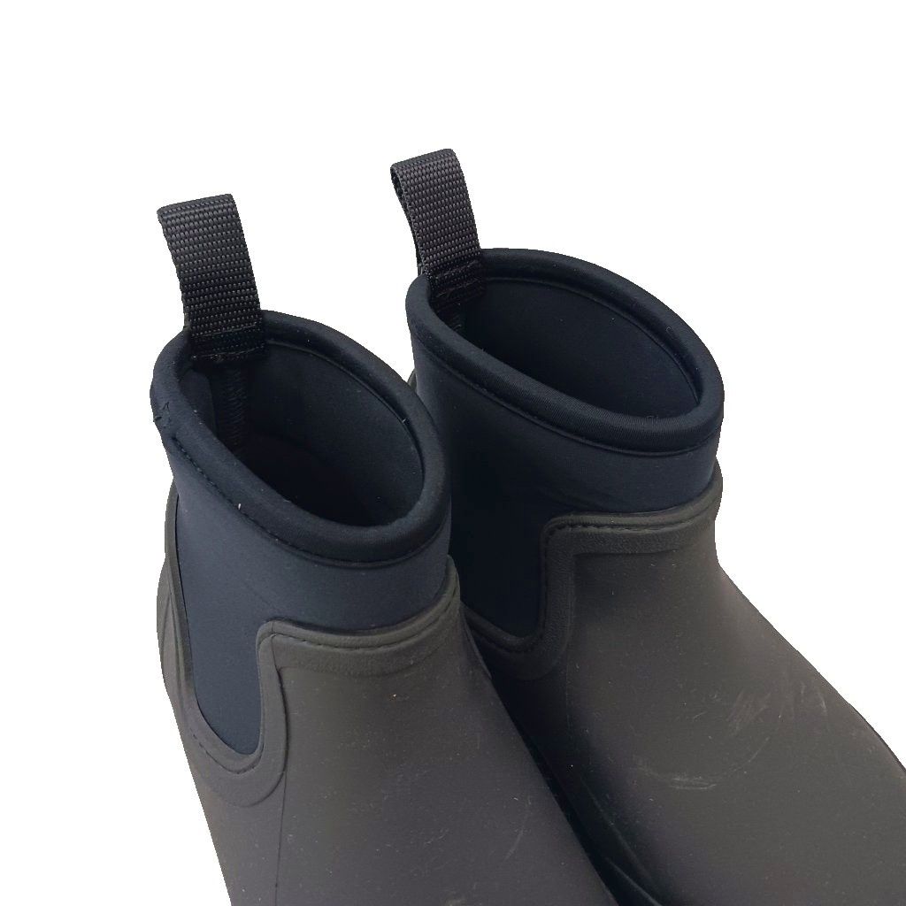 Celine Side Gore Rain Boots Shoes Short Black — view 7