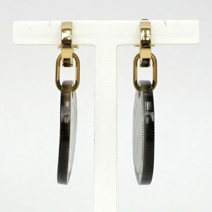 Hermes Earrings Fete Vojeux Heart Spade Buffalo Horn Gold — view 3
