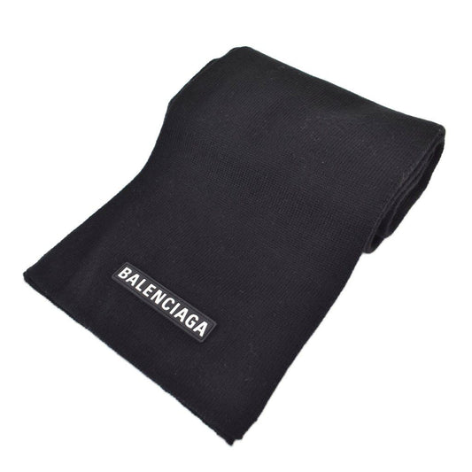 Balenciaga Patch Scarf Logo Black