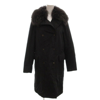 Max Mara Weekend Line Putty Coat Insert Double Breasted Mode Fur Collar Middle