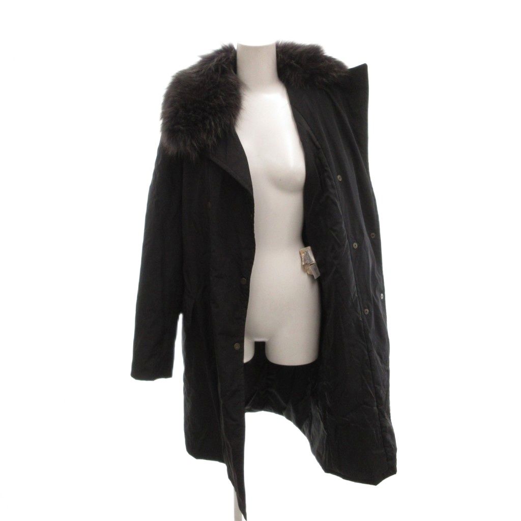Max Mara Weekend Line Putty Coat Insert Double Breasted Mode Fur Collar Middle — view 4