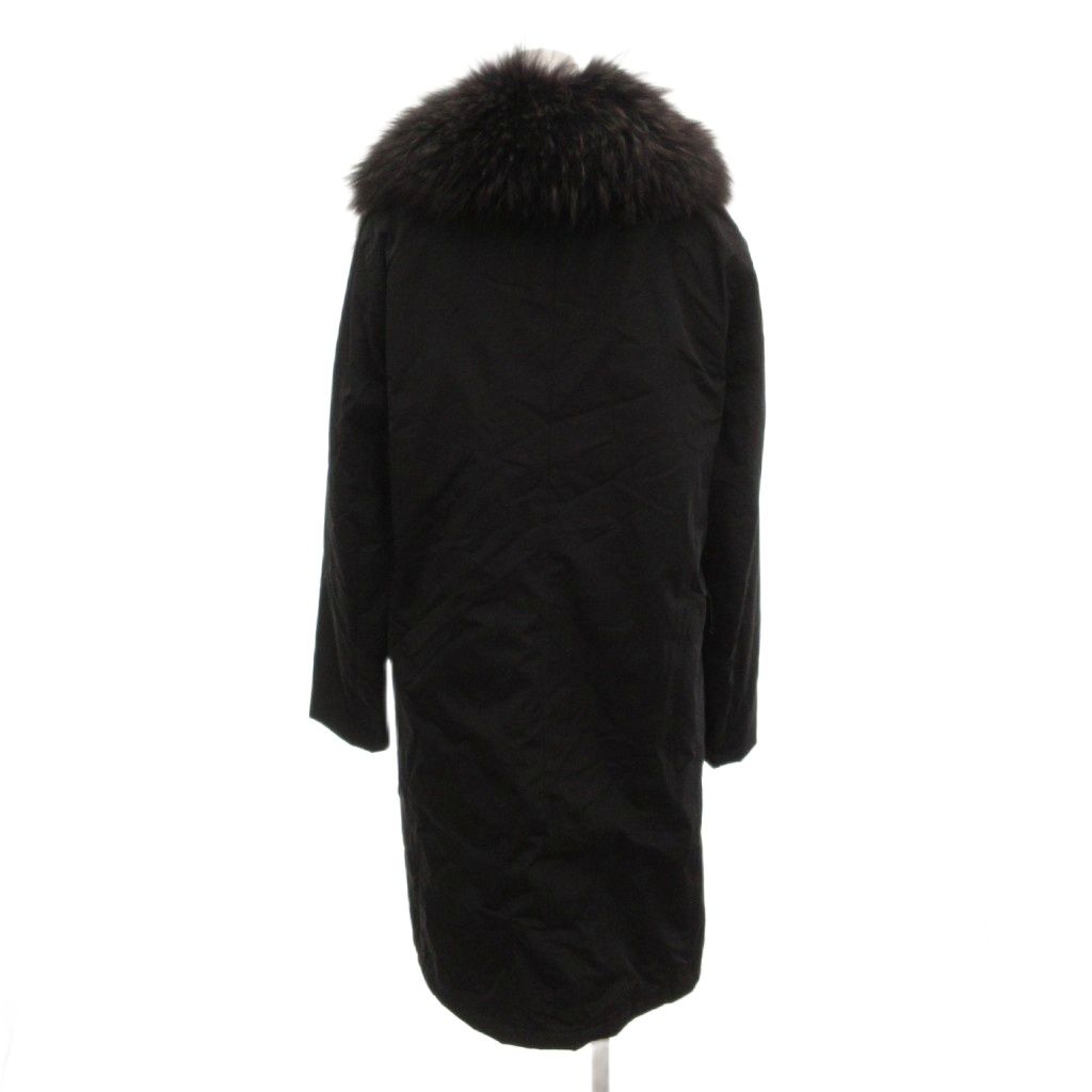 Max Mara Weekend Line Putty Coat Insert Double Breasted Mode Fur Collar Middle — view 3