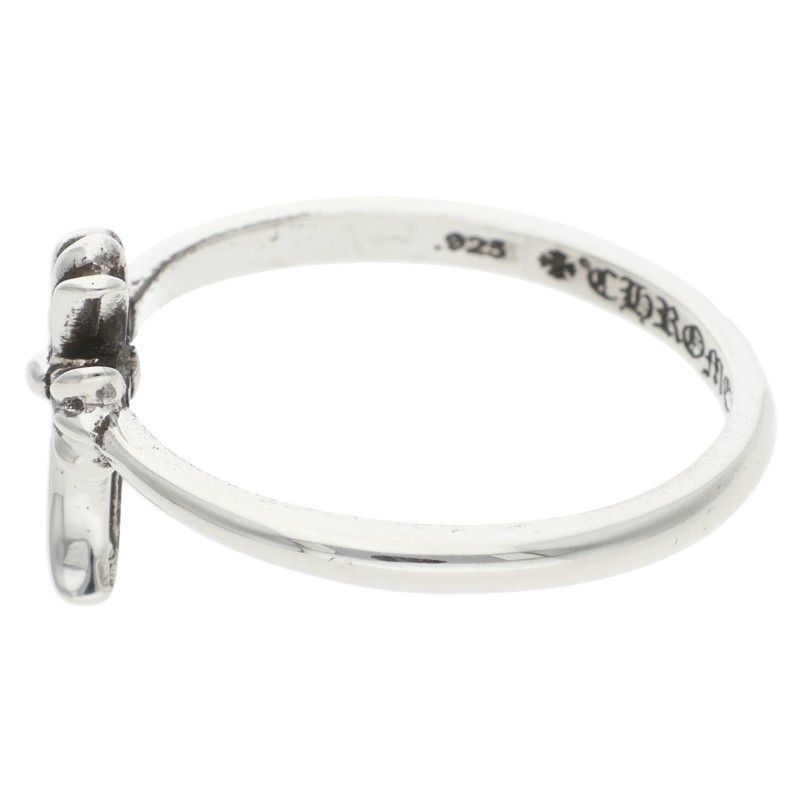 Chrome Hearts Bubblgm CH Cross Bubblegum Silver Ring — view 5