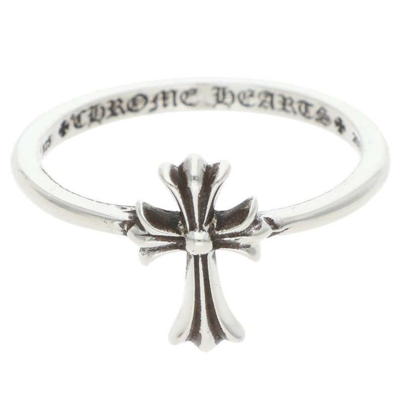 Chrome Hearts Bubblgm CH Cross Bubblegum Silver Ring