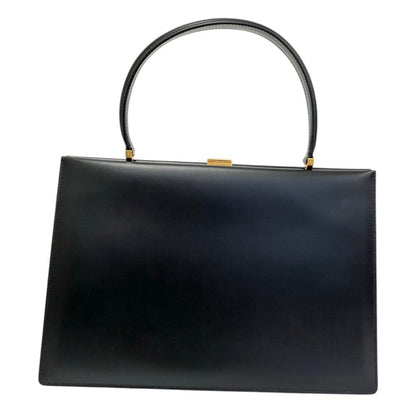 Celine Phoebe Philo Era Clasp Medium Leather Handbag Black — view 2