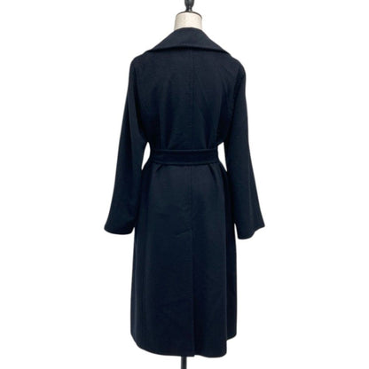 Max Mara Camel Manuela Icon Coat Navy Autumn Winter 38 — view 3