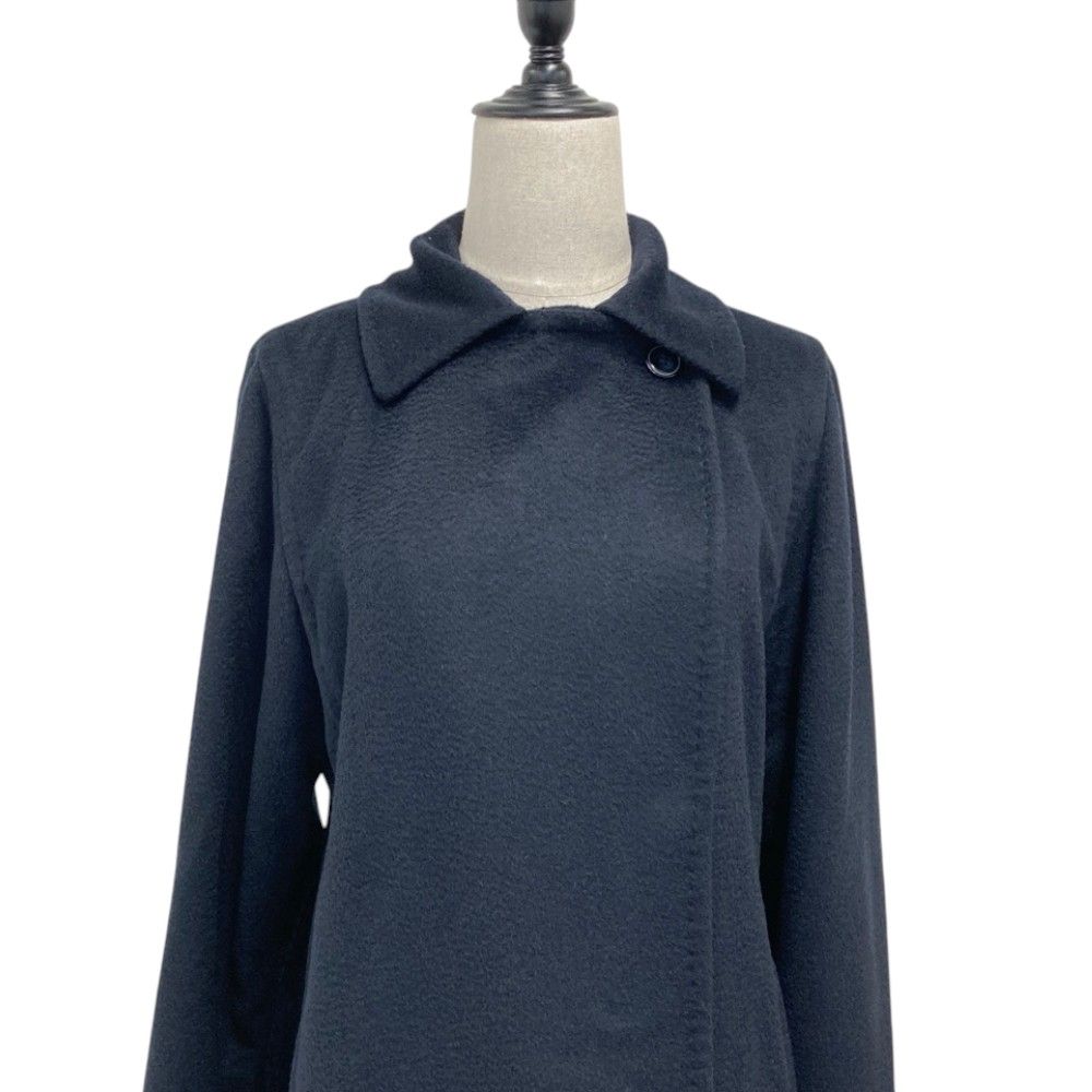 Max Mara Camel Manuela Icon Coat Navy Autumn Winter 38 — view 6