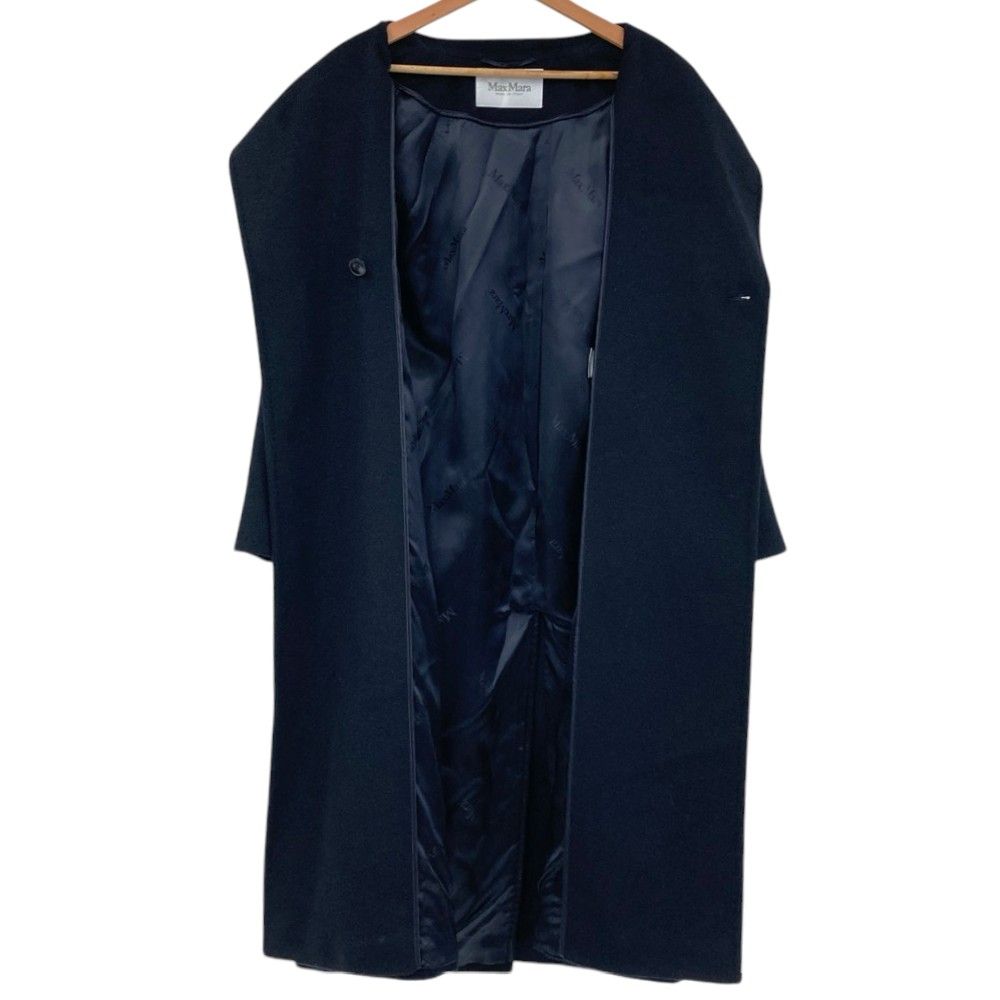Max Mara Camel Manuela Icon Coat Navy Autumn Winter 38 — view 4