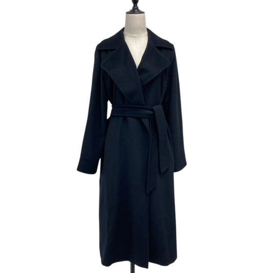 Max Mara Camel Manuela Icon Coat Navy Autumn Winter 38