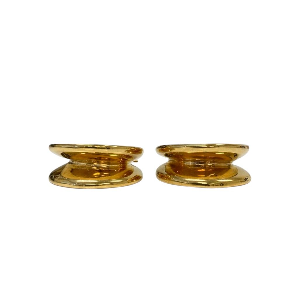 Celine Phoebe Philo Era Circle Hoop Earrings Gold Colored — view 4