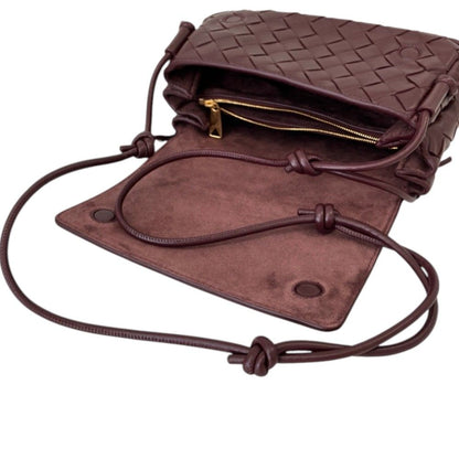 Bottega Veneta Notturno Mini Shoulder Bag Bordeaux — view 7