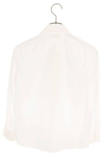 Celine Cotton Poplin Ruffle Classic Long Sleeve Shirt 36 — view 2