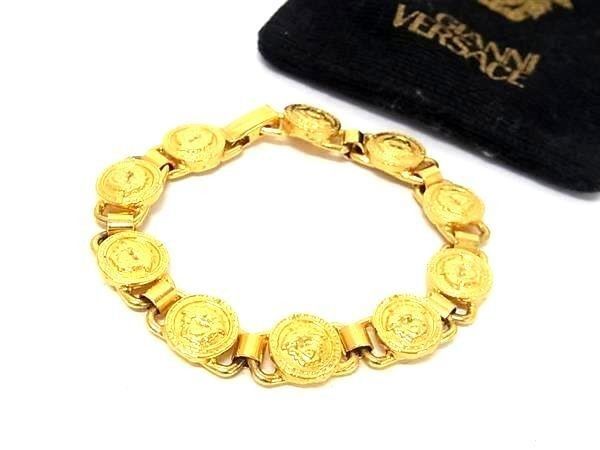 Versace Bracelet Medusa Gold Metal Medallion