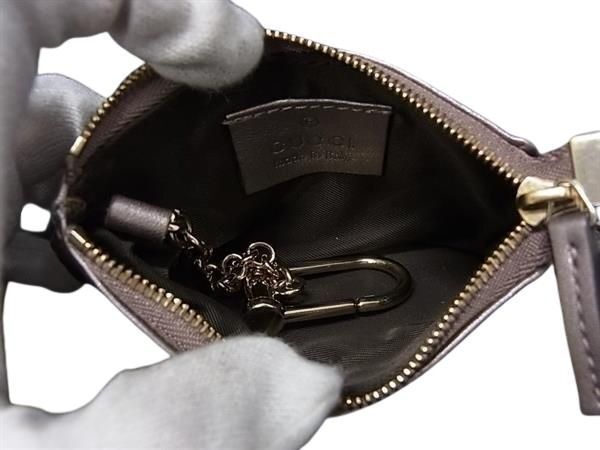Gucci Coin Purse Guccissima Light Metallic Purple Leather Gold — view 3