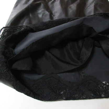 Louis Vuitton Lambskin Silk Lace Combo Mini Skirt Black Spring Summer Fall 34 — view 7