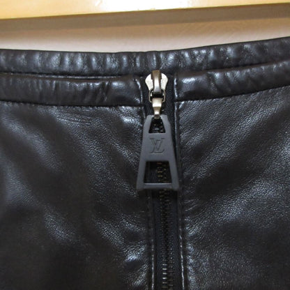 Louis Vuitton Lambskin Silk Lace Combo Mini Skirt Black Spring Summer Fall 34 — view 3